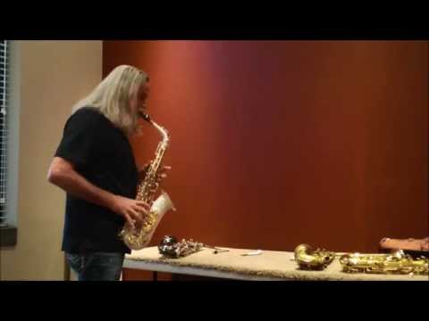 Marc Russo - Cannonball Pearl White (limited model) saxophone demo test