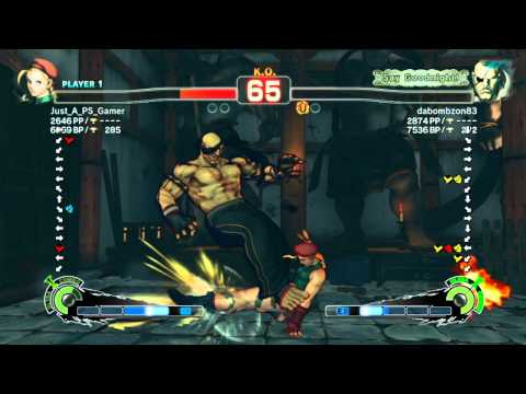 SSF4 AE 2012: Just_A_PS_Gamer (Cammy) vs dabombzon83 (Sagat)