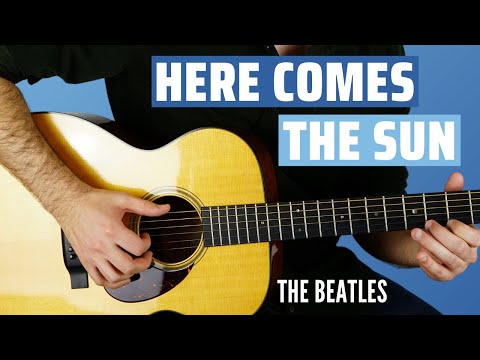 Here Comes The Sun - EASY Fingerstyle Guitar Lesson - The Beatles