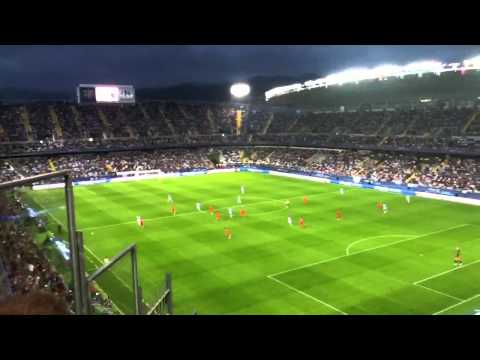 celebracion gol de julio Baptista Malaga-sporting