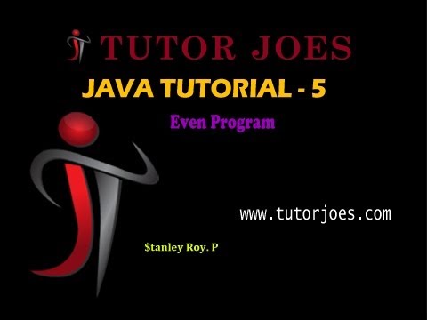 Find Even numbers in java