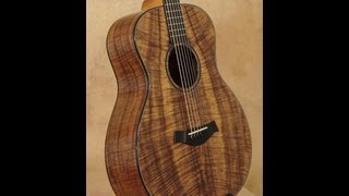 Video thumbnail for Taylor Guitars Custom BTO Hawaiian Koa 6 String Baritone GS Acoustic Guitar Test Drive by Ernie Williamson Music