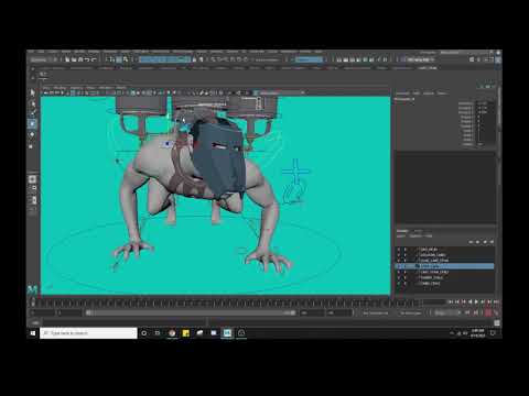 V3 Cart Titan WIP Maya rig (Attack On Titan Fan 3D model)