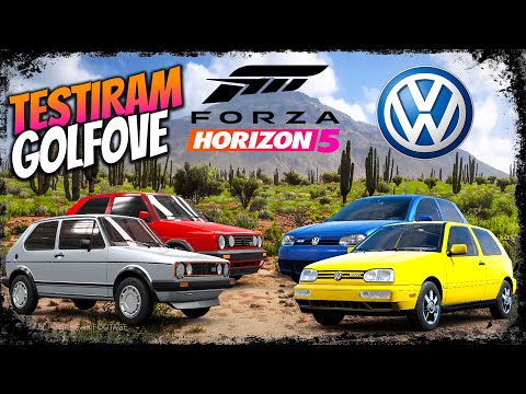 TESTIRAM GOLFOVE 1, 2, 3 i 4 U FORZI HORIZON 5 *trke & top speed*