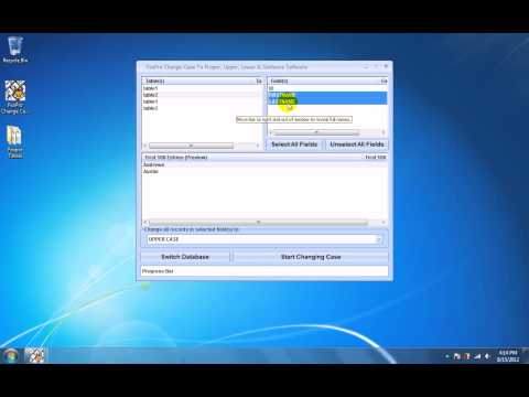 FoxPro Change Case To Proper, Upper, Lower & Sentence Software