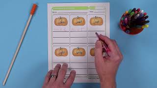 Thanksgiving Word Families Worksheet
