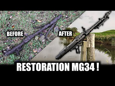 MG34 Restaurierung und Schenkung an ein Museum - Maschinengewehr 34 - WW2