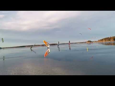 SM ice sailing 2021 Kvicksund Sweden.