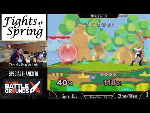FOS - Melee Singles - Cob (Peach) VS 2KrunkVillain (Luigi) - Winners Quarters