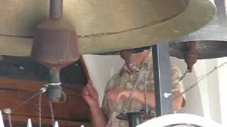 Bell-ringing after the Sunday morning service in the Church