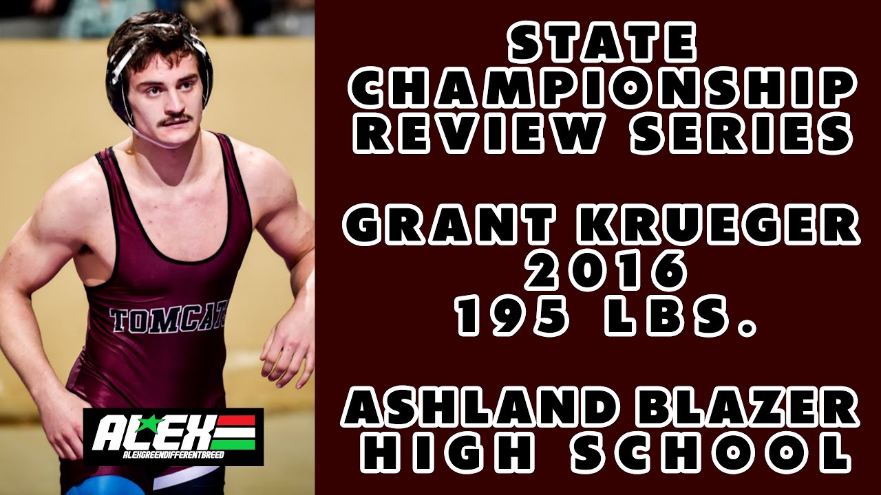 State Wrestling Championship match review w/ Grant Krueger (Ashland Blazer; 2016 195 lbs.)