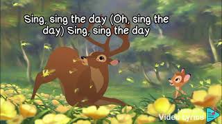 Sing the day. song lyrics. Bambi 2