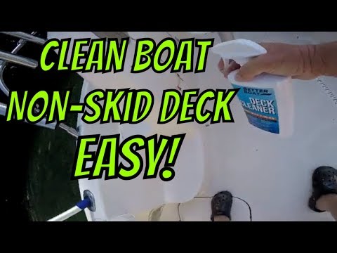 How to clean non-skid boat deck EASY! (2025)