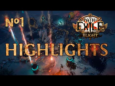 Path of Exile 3.8: Blight Highlights #1 RIP RIP RIP!!
