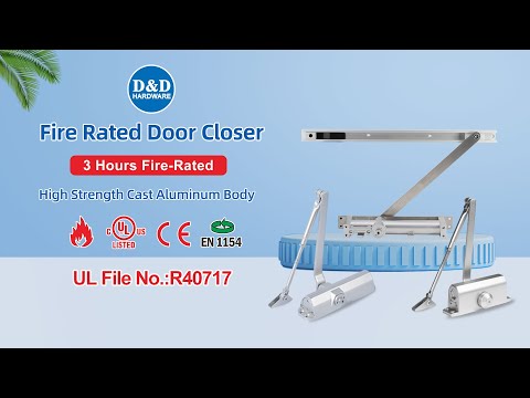 UL Listed Aluminum Alloy Best 180 Degree Automatic Hydraulic Fire Rated Back Check Concealed Overhead Quiet Hold Open ResidentialDoor Closer Manufactu
