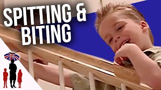 Out Of Control Kids Kick &amp; Bite Parents | Supernanny