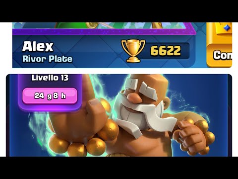 Sblocco il monaco😍 e arrivo a 6600 coppe.. primo account.. CLASH ROYALE!! #clashroyale