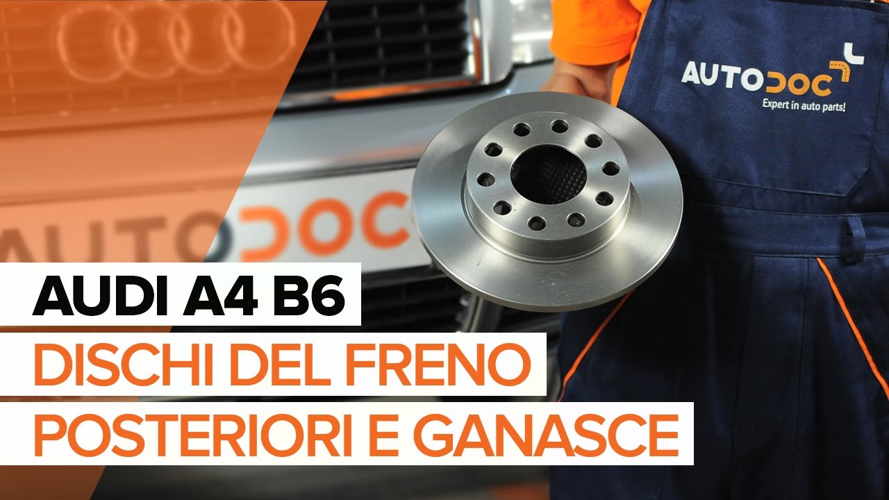 Come cambiare pastiglie freno della parte posteriore su Audi A4 B6 - Guida alla sostituzione
