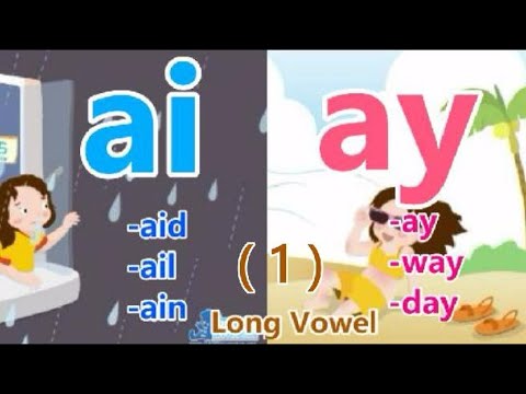 ai ay (1) | Sound the Same | Double Vowels | Go Phonics 2B Unit 10