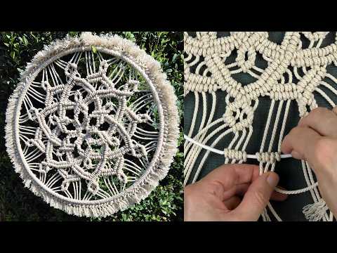 DIY Macrame Star Ornament Tutorial Handmade Christmas Tree Decoration
