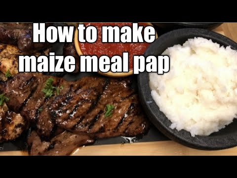 How to make mealie (maize) meal pap (isitshwala, sadza) | A Southern African staple food