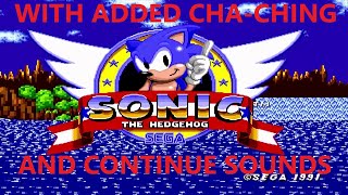 Sonic The Hedgehog Stage Act Clear with Cha Ching and Continue Sounds