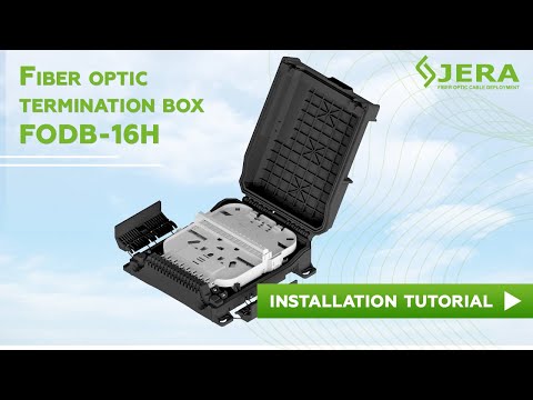 Fiber access terminal FAT, Fiber termination box FTB installation, FODB-16H made by Jera line
