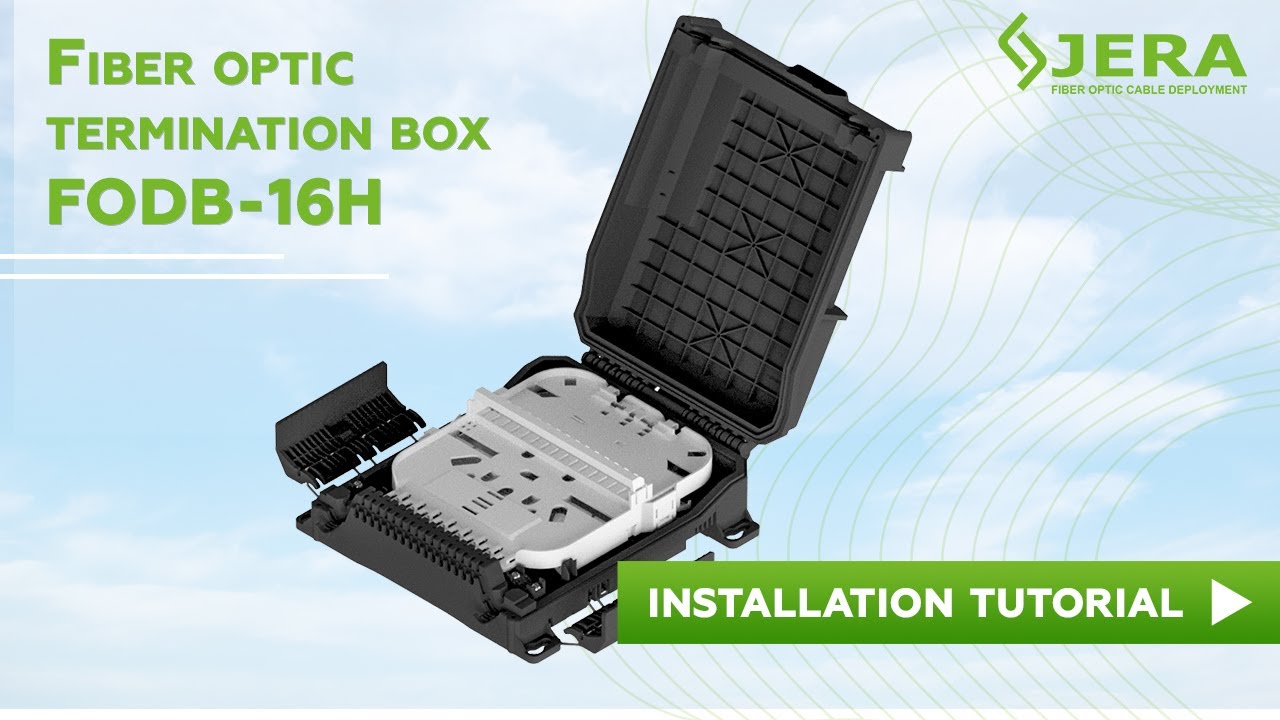 Fiber access terminal FAT, Fiber termination box FTB installation, FODB-16H made by Jera line