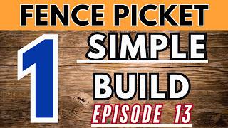 One Fence Picket Woodworking Project: Simple Beginner DIY Build