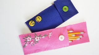 DIY Felt Pencil Case