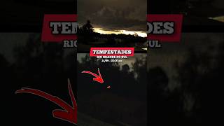 Luz vermelha vagando durante tempestades extremas no RS dia 21/09