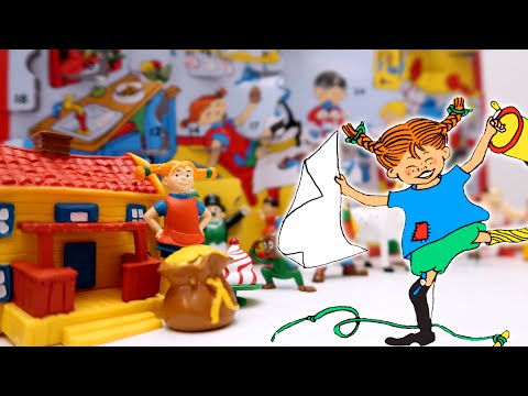 Vi öppnar Pippi Långstrumps roliga julkalender 🎄 Lek och lär barnprogram med pyssel och lek ⭐️