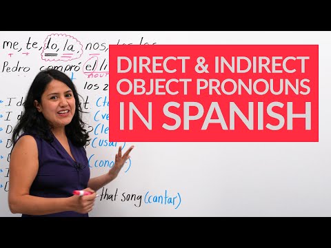 DIRECT & INDIRECT OBJECT PRONOUNS in Spanish: ALL you need to know – me, te, lo, la, nos, los...
