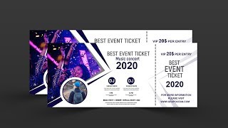 How to make event ticket-Photoshop tutorial
