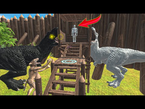 FPS MISSION: 8 MINUTES ENDURANCE WITH ALL FACTIONS IN DEATH FORTRESS -Animal Revolt Battle Simulator