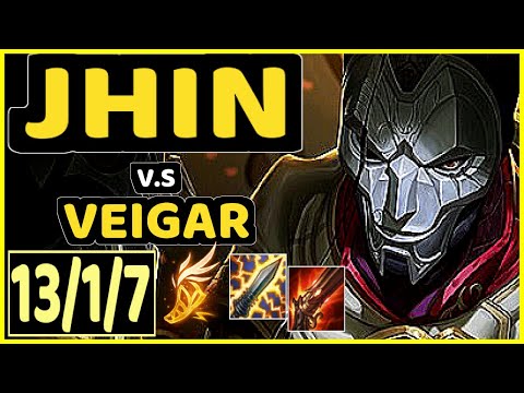 APOLLO (JHIN) vs VEIGAR - 13/1/7 KDA BOTTOM ADC CHALLENGER GAMEPLAY - NA