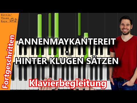 Hinter klugen Sätzen - AnnenMayKantereit | Klavierbegleitung | Piano Tutorial | German