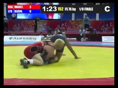 2012 Cadet Worlds 76kg - Chance Marsteller (USA) vs. Erik Bizunovic (LTU)