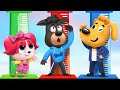 Polisi Periksa Kesehatan Kartun Edukasi Anak Kartun Anak Anak Kepala Polisi Labrador