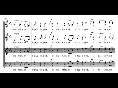 Tchaikovsky 9 Sacred Pieces No. 7 - Blesssed are they whom Thou hast chosen