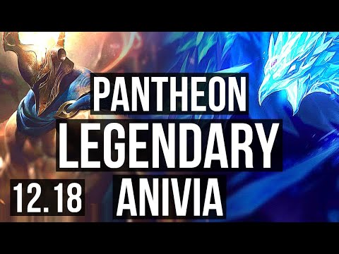 PANTHEON vs ANIVIA (MID) | 9 solo kills, Legendary, 23/6/13, 300+ games | EUW Diamond | 12.18