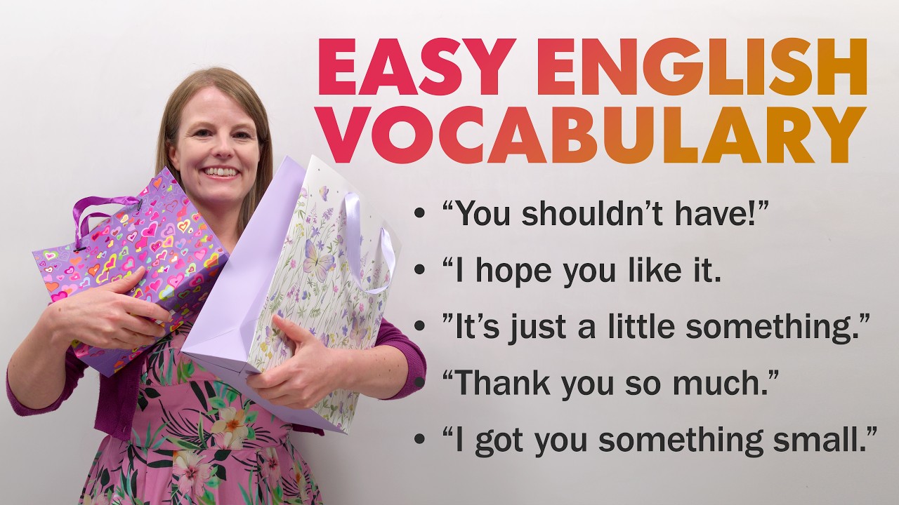 EASY ENGLISH CONVERSATION: Learn to Talk About GIFTS & PRESENTS