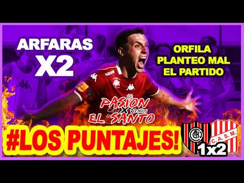 #LosPuntajes - Chacarita Jrs 1x2 San Martín de Tucumán - Fecha 26