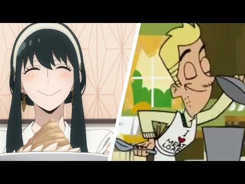 Yor prepares dinner (Spy x Family + Johnny Test)