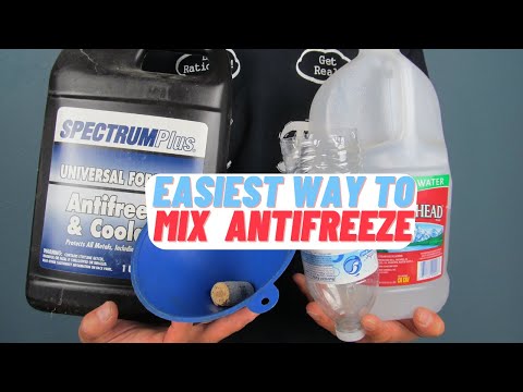 The Easiest Way To Mix One Cup of Antifreeze/ Coolant With Least Storage & Least Cleaning Afterward
