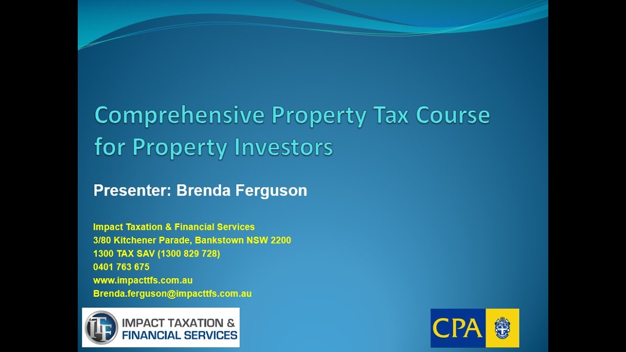 Introduction - Comprehensive Property Tax Course for Property Investors