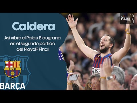 Ambientazo en el Palau Blaugrana