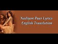 Nadiyon Paar Lyrics English Translation, Roohi, Rashmeet Kaur, Shamur
