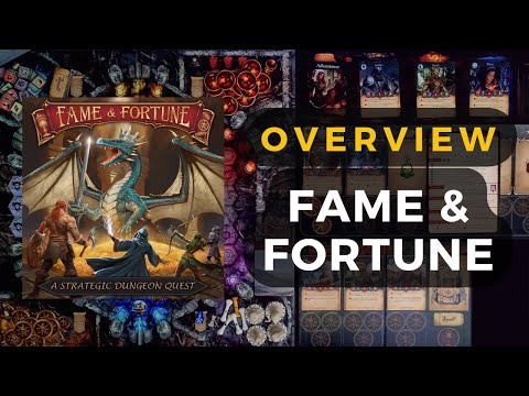 Fame and Fortune Board Game - Kickstarter Preview - Solo Overview | DaniCha
