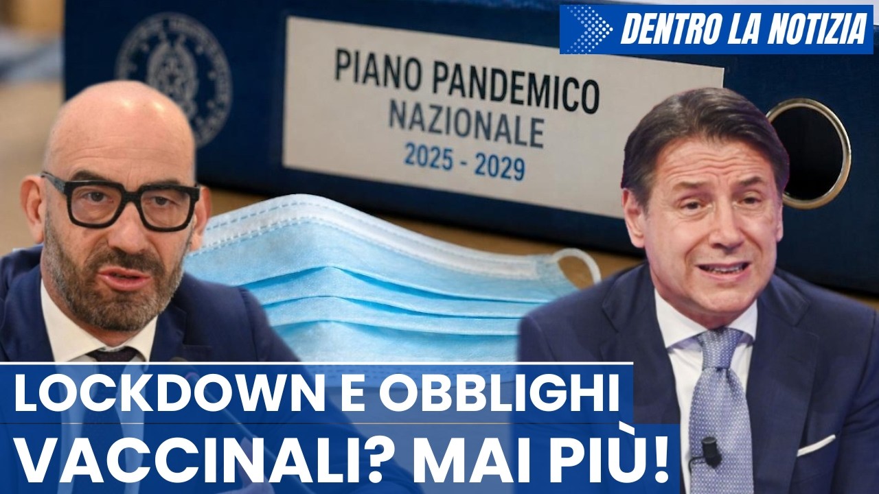 ITALIA approva piano pandemico 2025-29! Lockdown, obbligo vaccinale? Cosa dicono Bassetti, M5S e noi